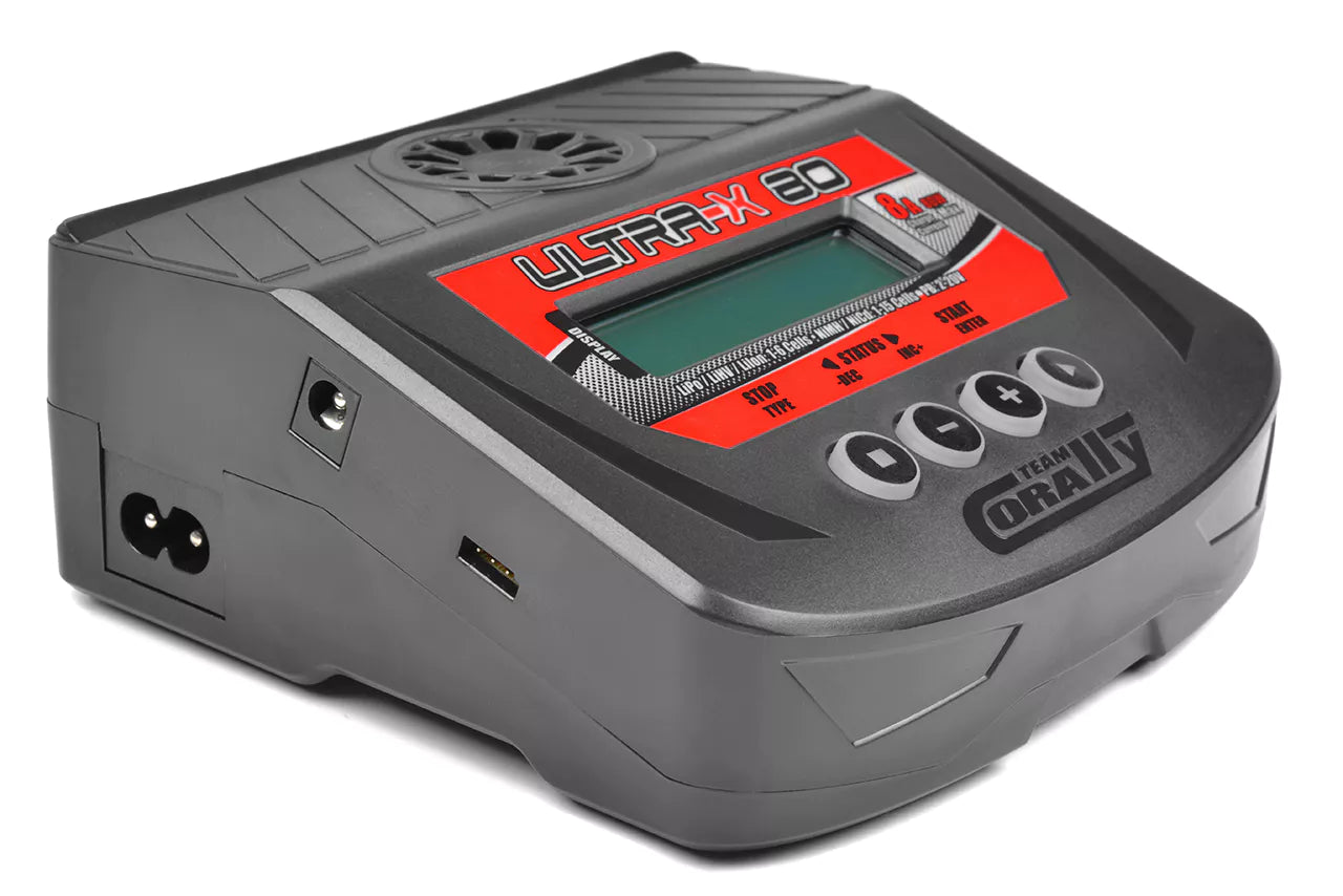 Chargeur Ultra-X 80 Team Corally 1-6S 80W Version EURO - C-51025-EU