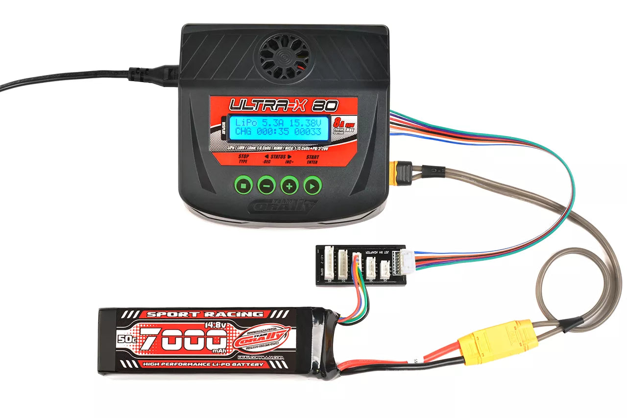 Chargeur Ultra-X 80 Team Corally 1-6S 80W Version EURO - C-51025-EU