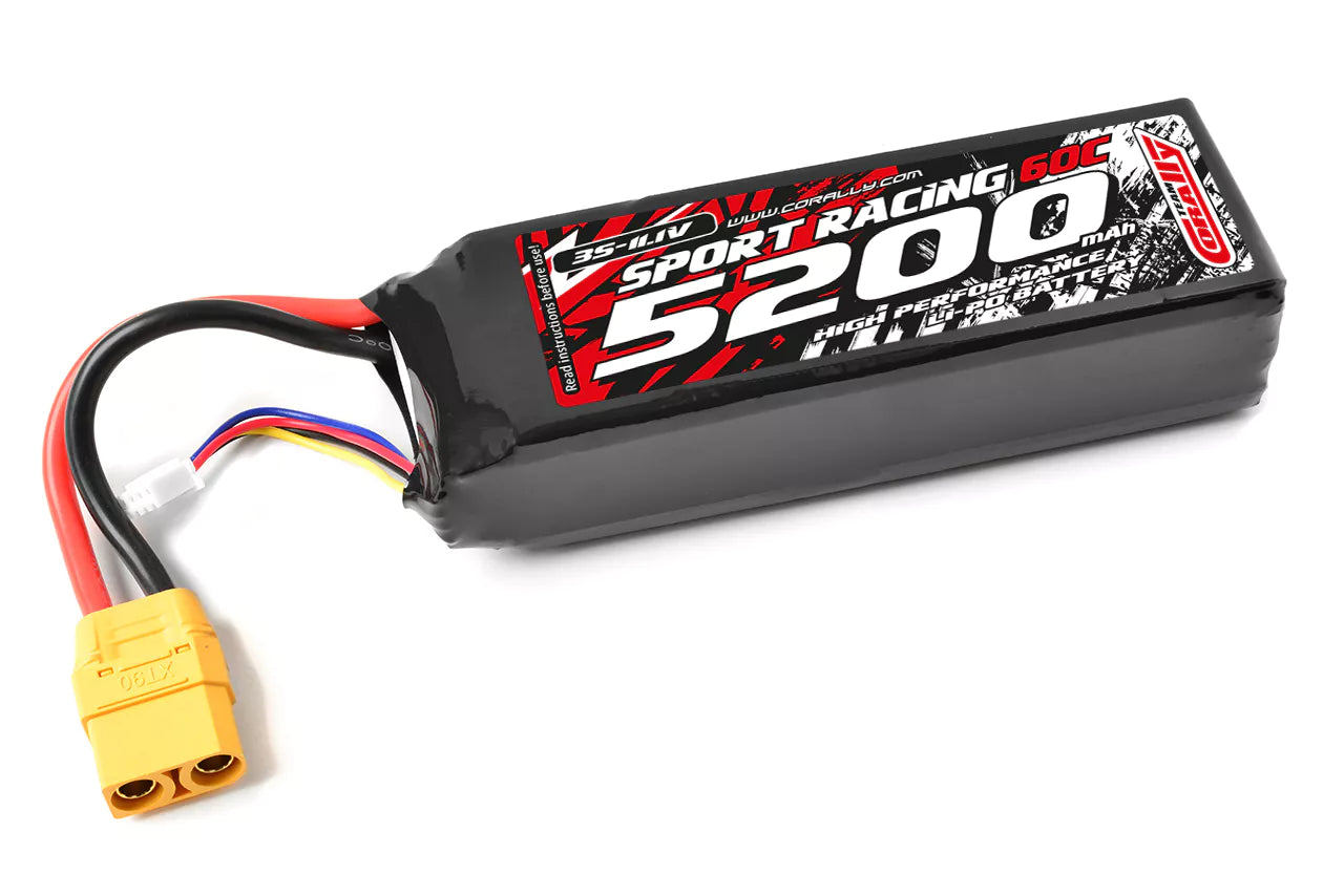 Batterie LiPo 3S 11,1V 5200mAh 60C XT90 Corally - C-49231-X