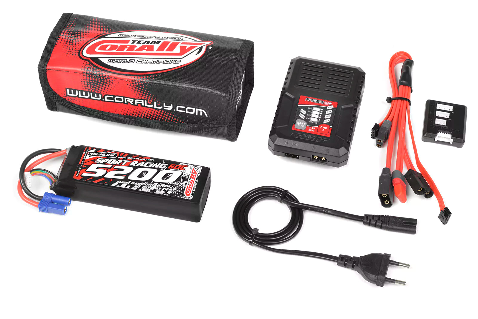 Kit de démarrage RC Corally Lipo 4S 5200mAh EC5 - C-47232-02-01