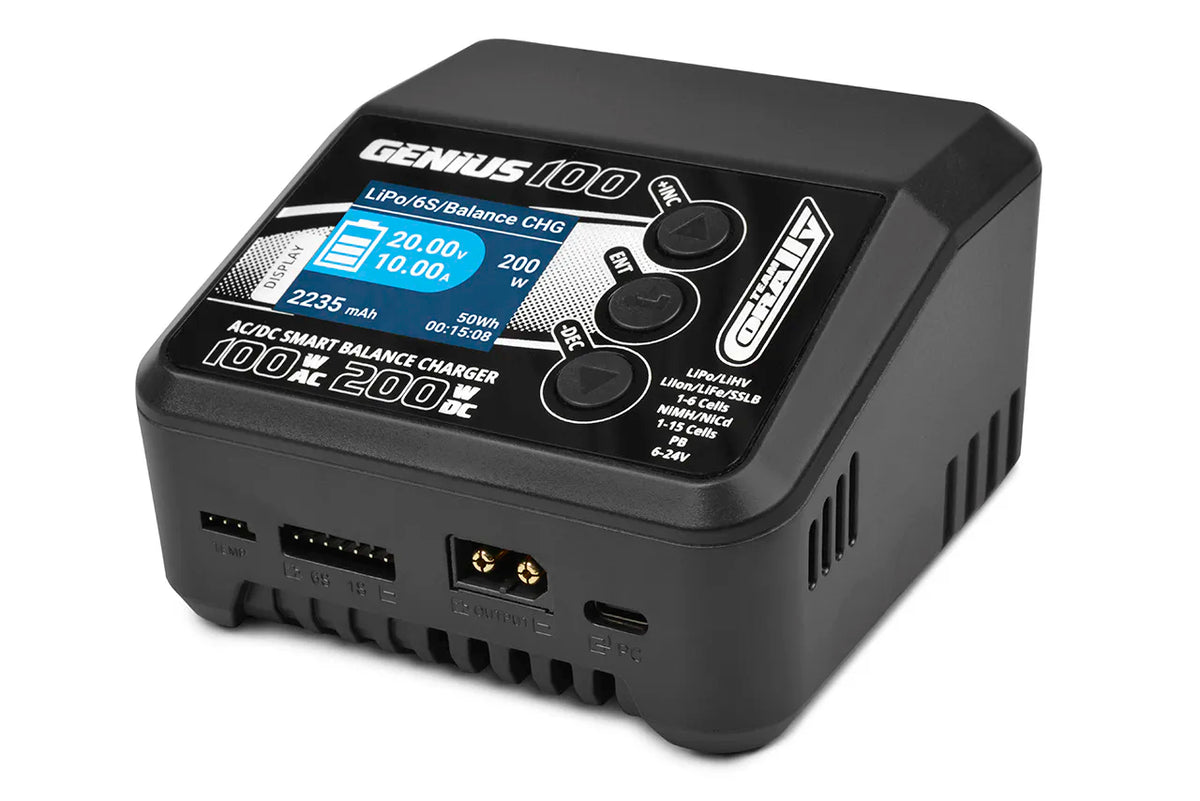 Chargeur Balance Genius 100 AC/DC 100W pour Lipo 1-6S NiMH Version EURO