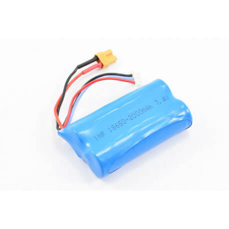 Batterie LiPo 2000mAh 7.4V pour Engins Huina et Amewi