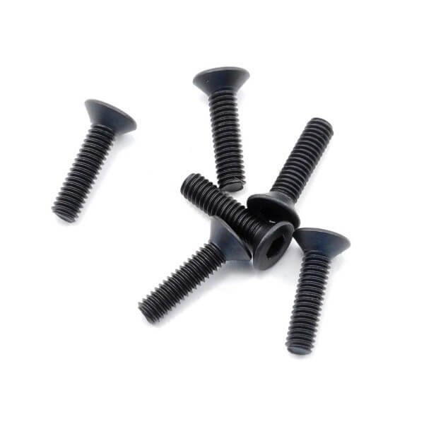6 Vis BTR tête fraisée 2.5x10mm Traxxas 2523