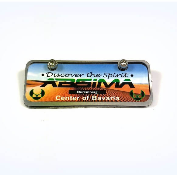 Plaque Minéralogique (45x18mm) - Accessoires pour crawler 1/10