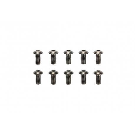 Vis 3x6mm acier Tête ronde (x10) - Tamiya 51624