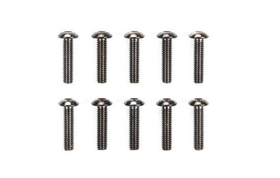 Vis 3x12mm acier Tête ronde (x10) - Tamiya 51630
