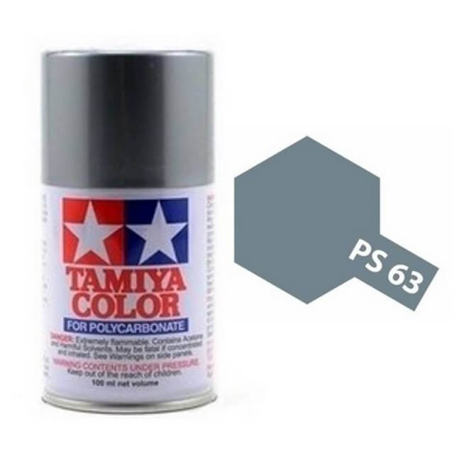 Peinture Lexan PS63 Gun Métal Brillant - Tamiya 86063