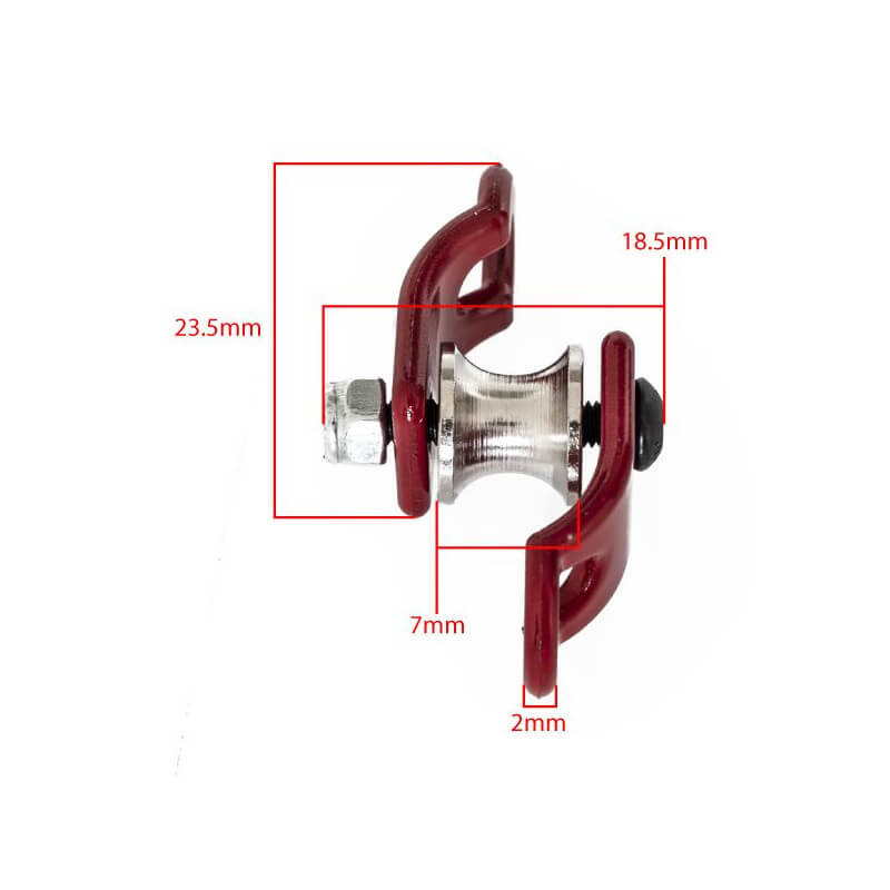 Poulie en métal (23,5x18,5x4mm) - Accessoires pour crawler 1/10