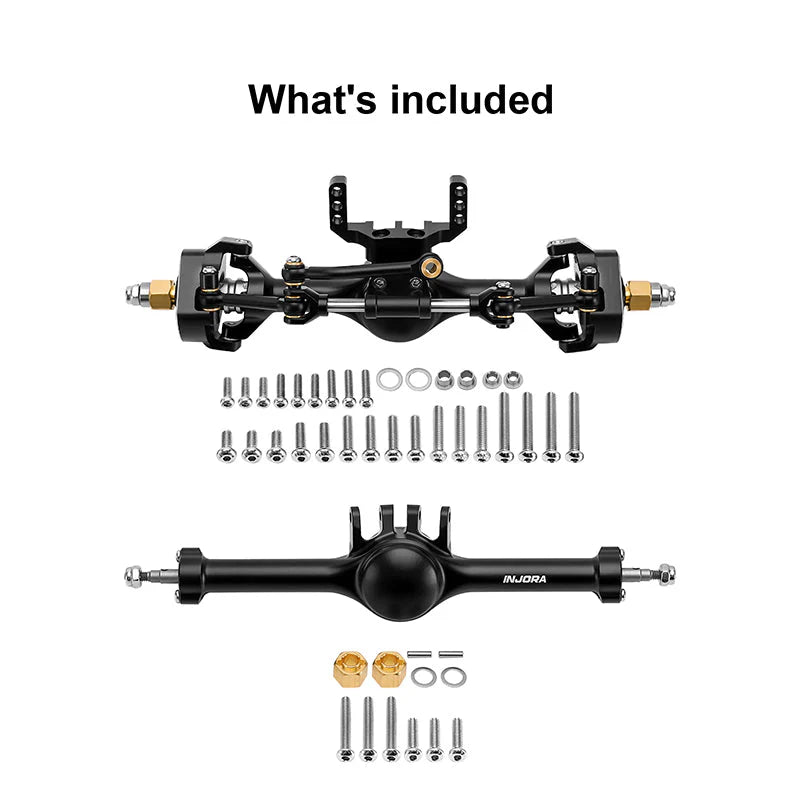 Axes planétaires INJORA +7 mm pour TRX4M 1/18 - 4M-121BKFR