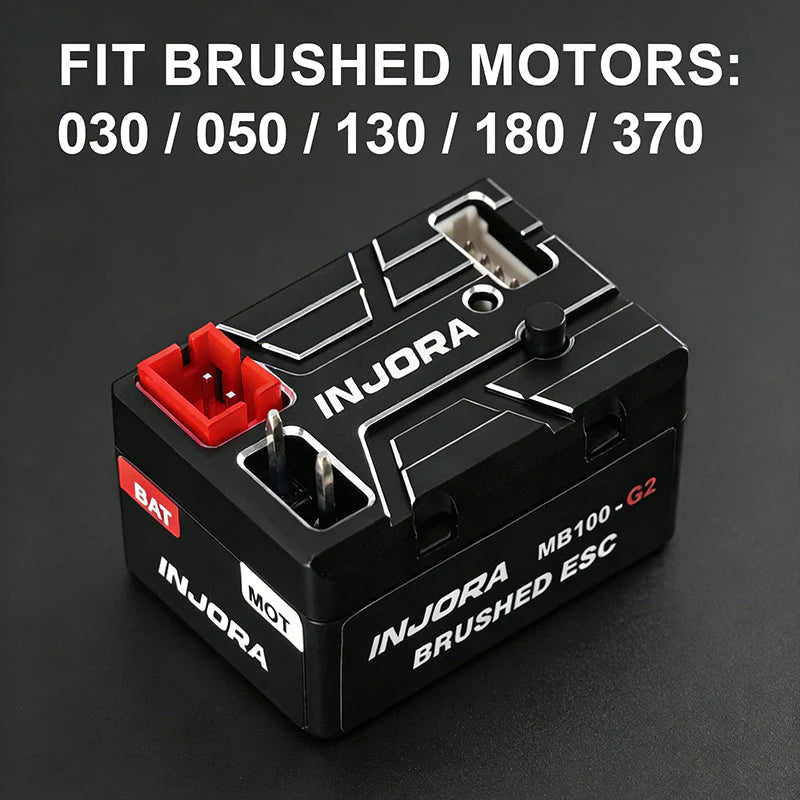 ESC brossé étanche Injora MB100 G2 40A pour crawlers 1/24 et 1/18