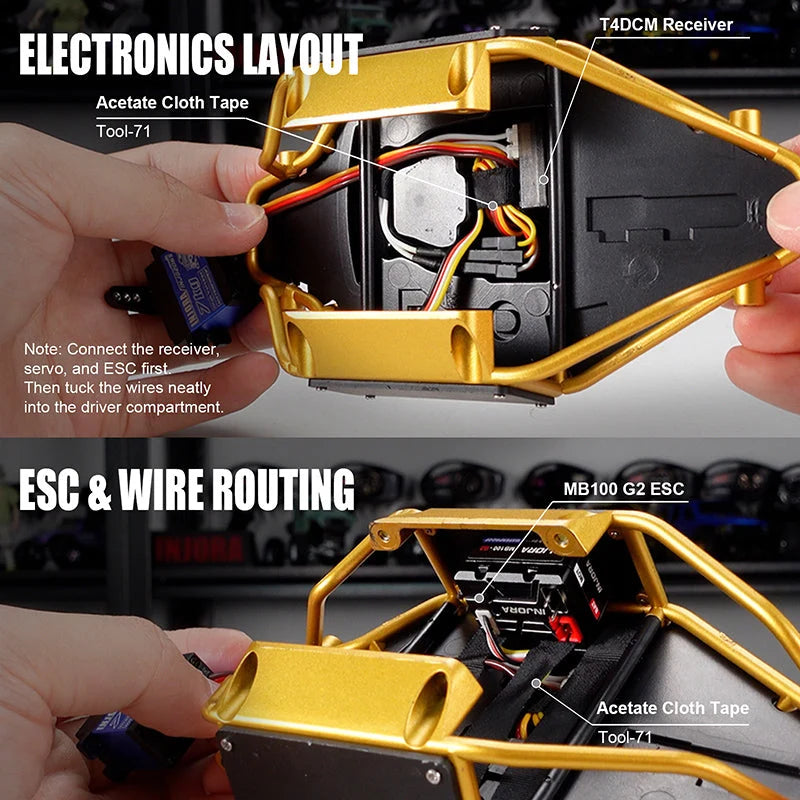 Kit de carrosserie de buggy INJORA Moonbit pour TRX4M 1/18