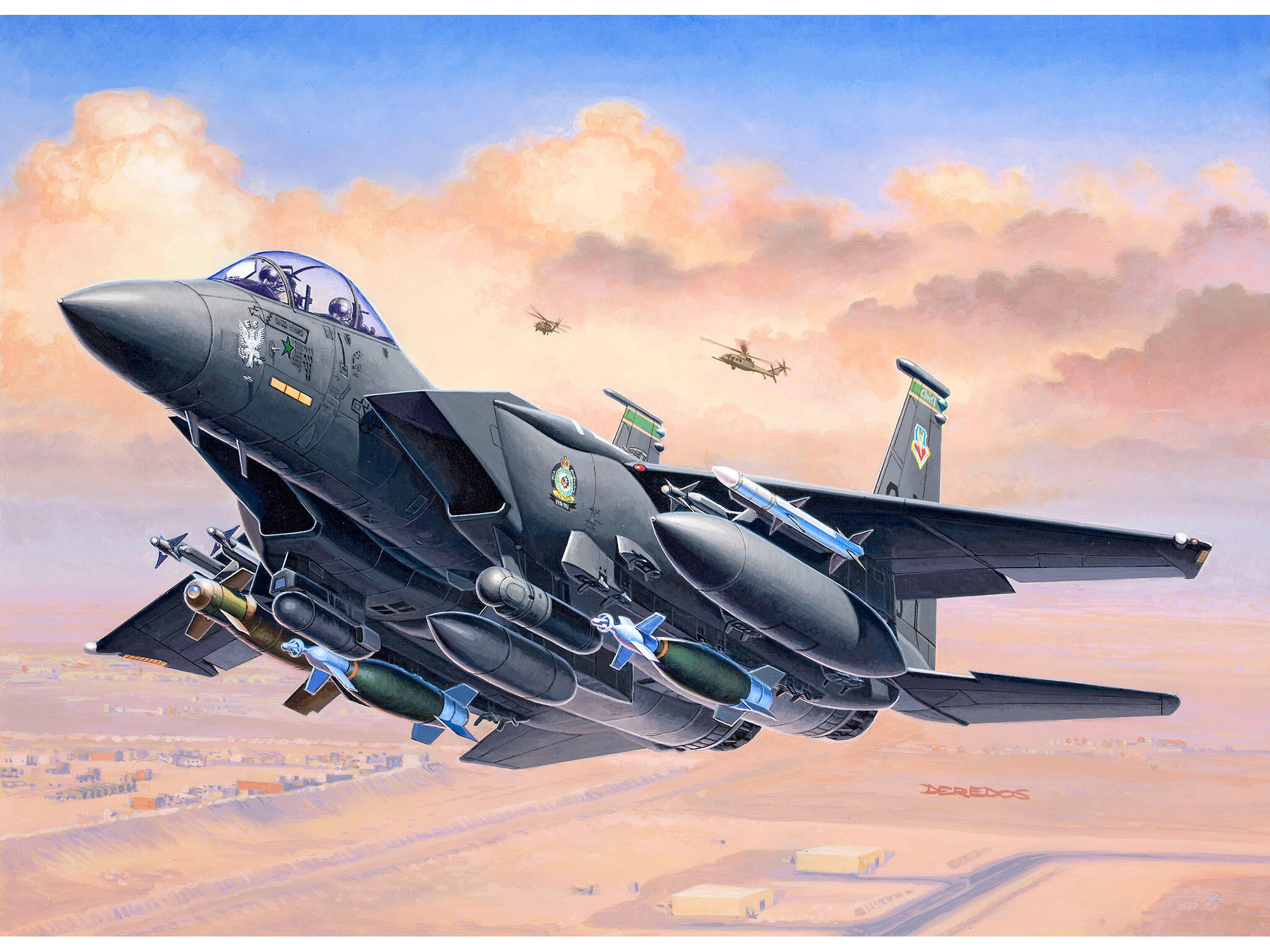 Maquette Revell Starter kit 73972 F-15E Strike Eagle & bombs avec accessoires de base