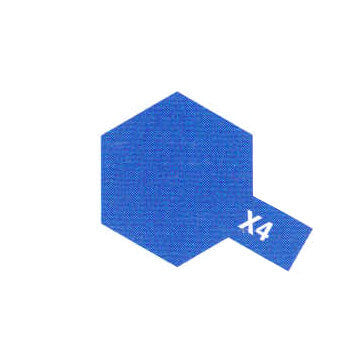 Peinture Acrylique Maquette X4 Bleu brillant - Tamiya 81504 -