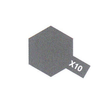Peinture Acrylique Maquette X10 Gris Acier brillant - Tamiya 81510 -