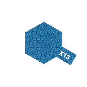 Peinture Acrylique Maquette X13 Bleu Metal brillant - Tamiya 81513 -