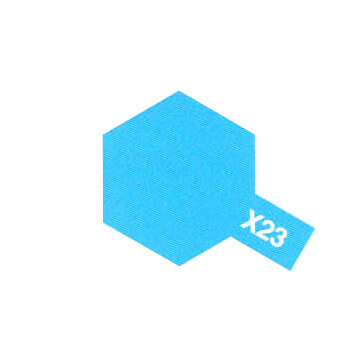 Peinture Acrylique Maquette X23 Bleu translucide - Tamiya 81523 -
