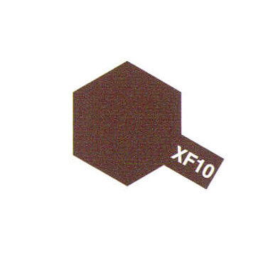 Peinture Acrylique Maquette XF10 Brun mat - Tamiya 81710 -