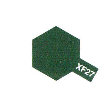 Peinture Acrylique Maquette XF27 Vert Noir mat - Tamiya 81727 -