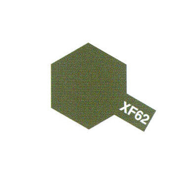 Peinture Acrylique Maquette XF62 Olive Drab mat - Tamiya 81762 -