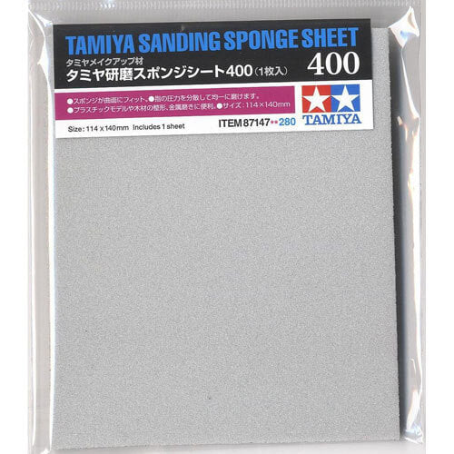 Maquette finition Eponge Abrasive 400 - Tamiya 87147