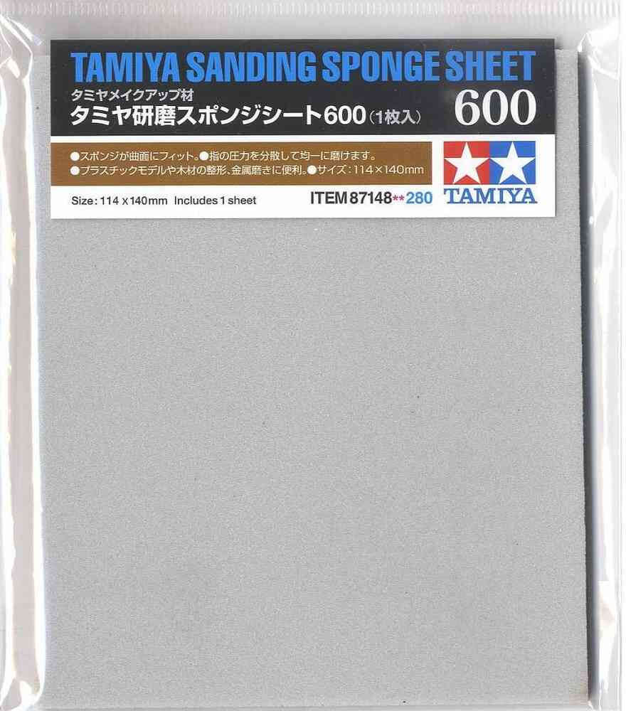 Maquette finition Eponge Abrasive 600 - Tamiya 87148 -