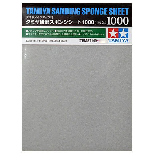 Maquette finition Eponge abrasive 1000 - Tamiya 87149 -