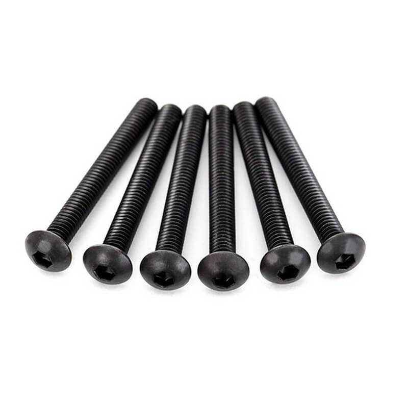 6 Vis BTR Tête bombée M4x35 Traxxas 2595