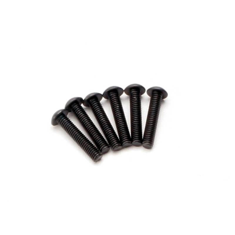 6 Vis BTR Tête bombée M4x20 Traxxas 2589