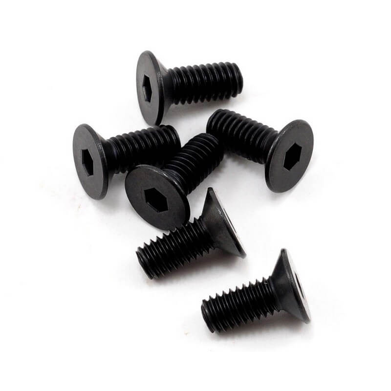 6 Vis BTR Tête fraisée M4x10 Traxxas 2535