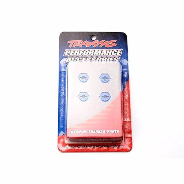 Hexagones de roues (4) Alu bleu - Traxxas 7154X
