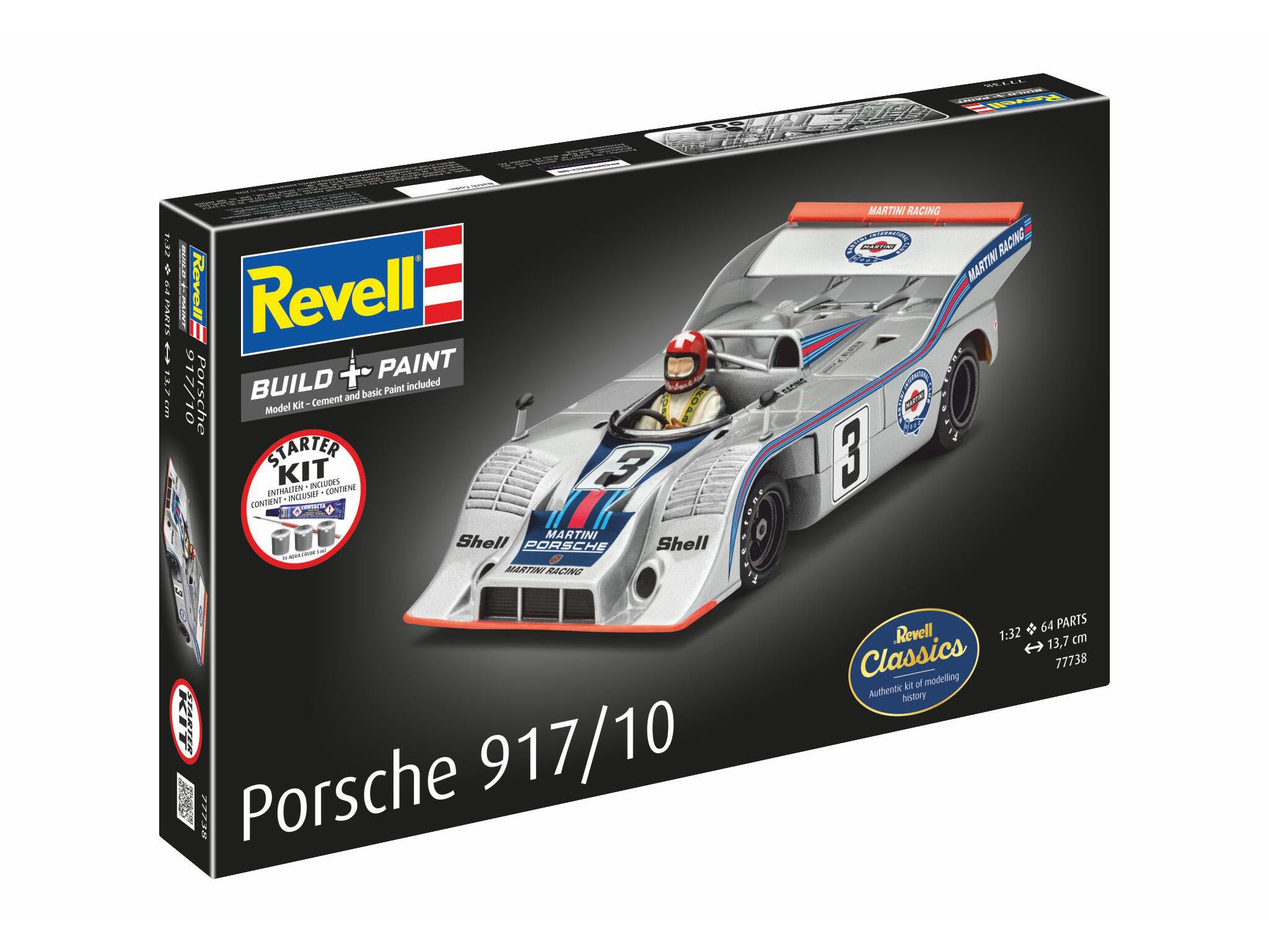 Maquette Revell Starter kit 77738 Porsche 917/10 avec accessoires de base
