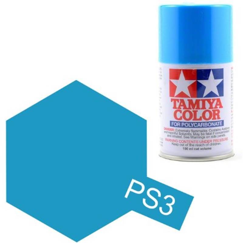 Peinture Lexan PS03 Bleu clair - Tamiya 86003