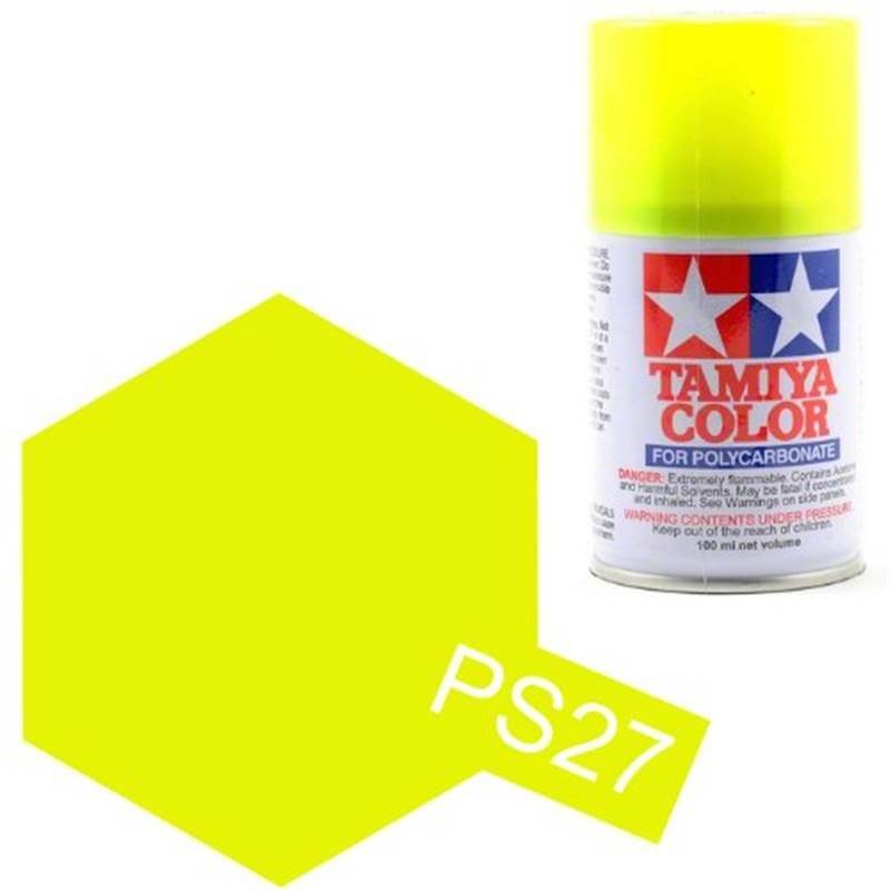 Peinture Lexan PS27 Jaune fluo - Tamiya 86027