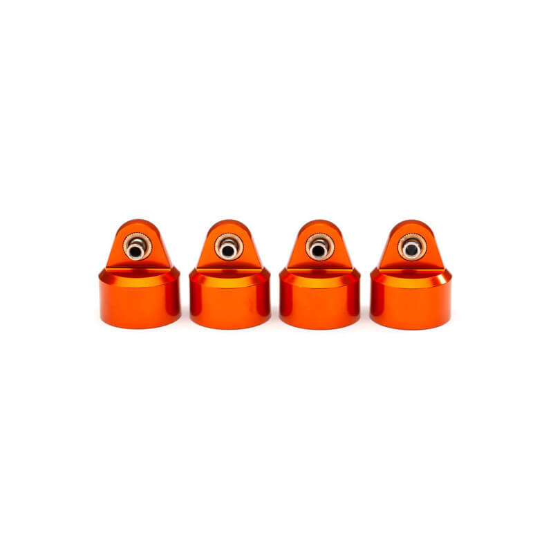 4 Bouchons pour Amortisseurs Alu Orange GT-Maxx - Traxxas 8964T