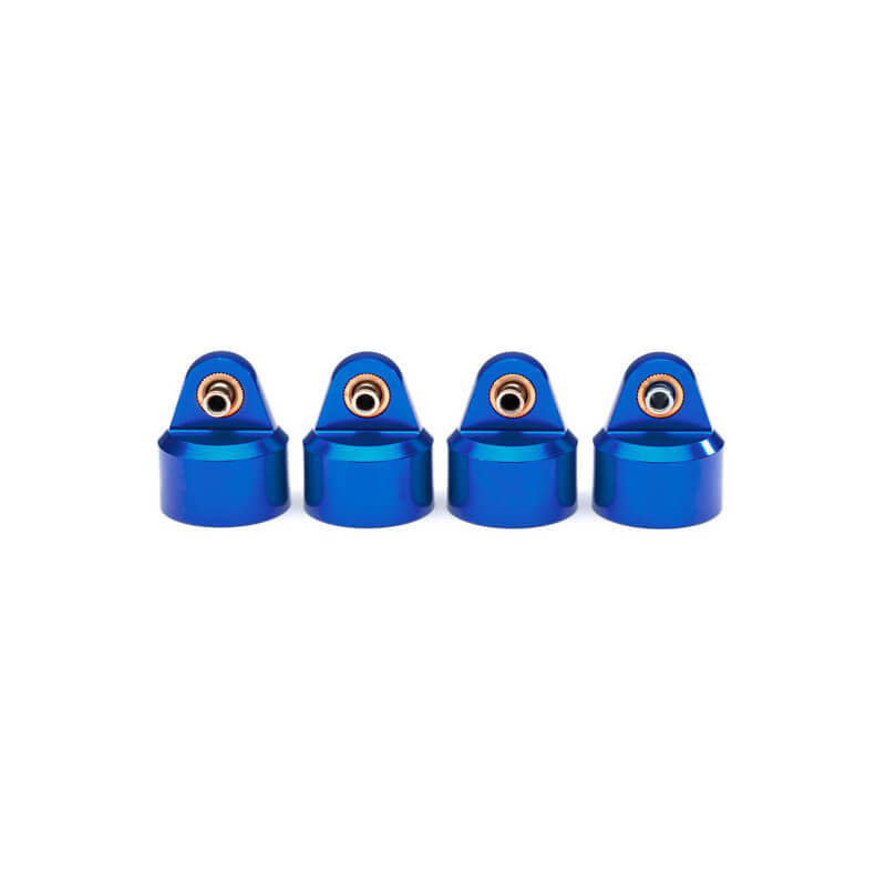 4 Bouchons pour Amortisseurs Alu Bleu GT-Maxx - Traxxas 8964X