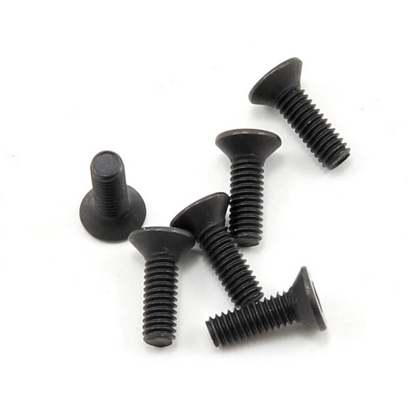 6 Vis BTR tête fraisée 2.5x8mm Traxxas 2524