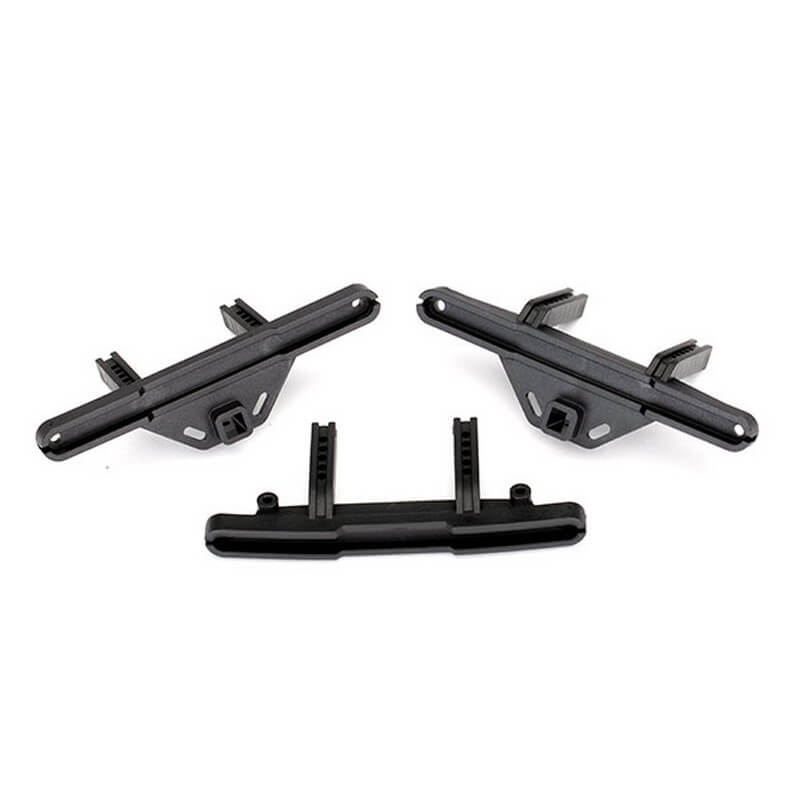 Supports de pare-chocs, avant et arrière / support de pare-chocs, arrière (décalé) - Traxxas TRX8067X