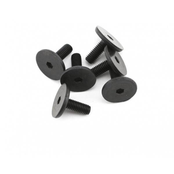 6 Vis BTR Tête plate large 3x8mm Traxxas 3931