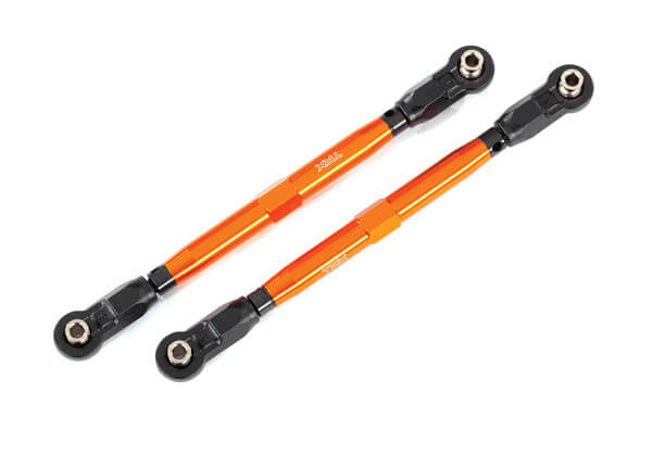 2 Biellettes large alu anodisées 6061-T6 orange WideMaxx - Traxxas 8997A