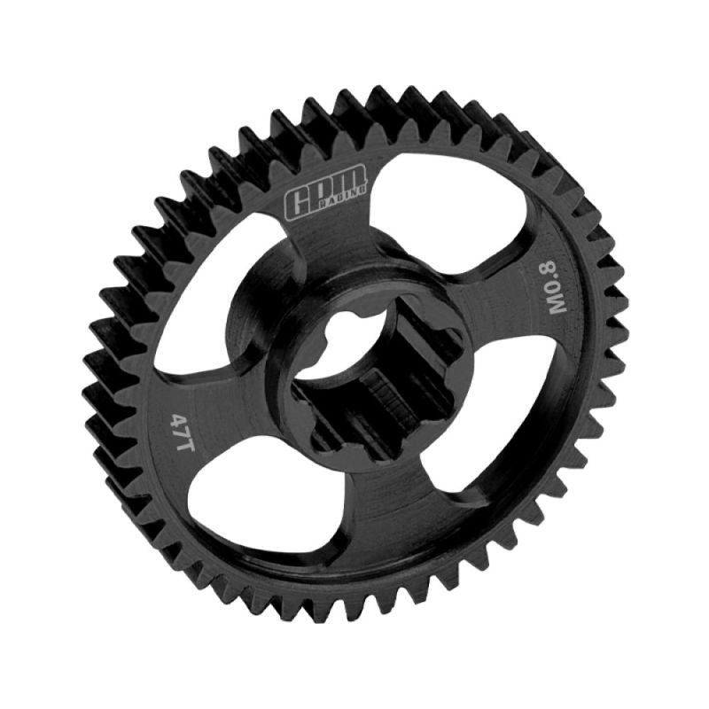 Engrenage principal en acier au carbone 47 dents module 0,8 noir GPM TRX MiniMaxx - GPMTXMM047TSBK - Breizh Modélisme.