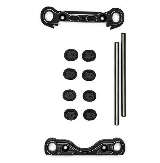 Kit complet optionnel cales avants renforcées en alu 7075 - Hobbytech STRS-132-FR