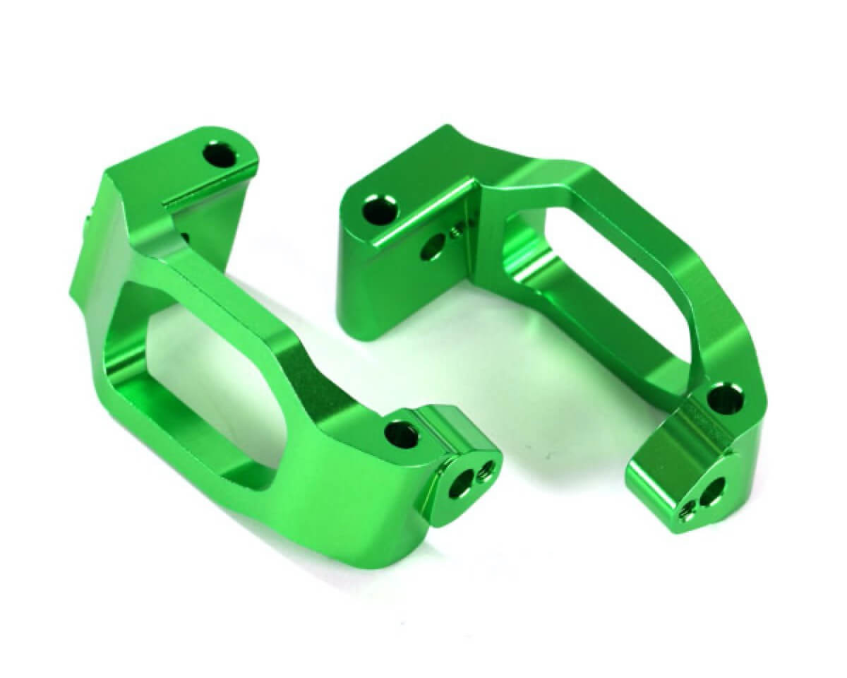 2 Etriers de fusées Gauche et Droit Alu Anodisés Vert Traxxas Maxx - Traxxas TRX8932G