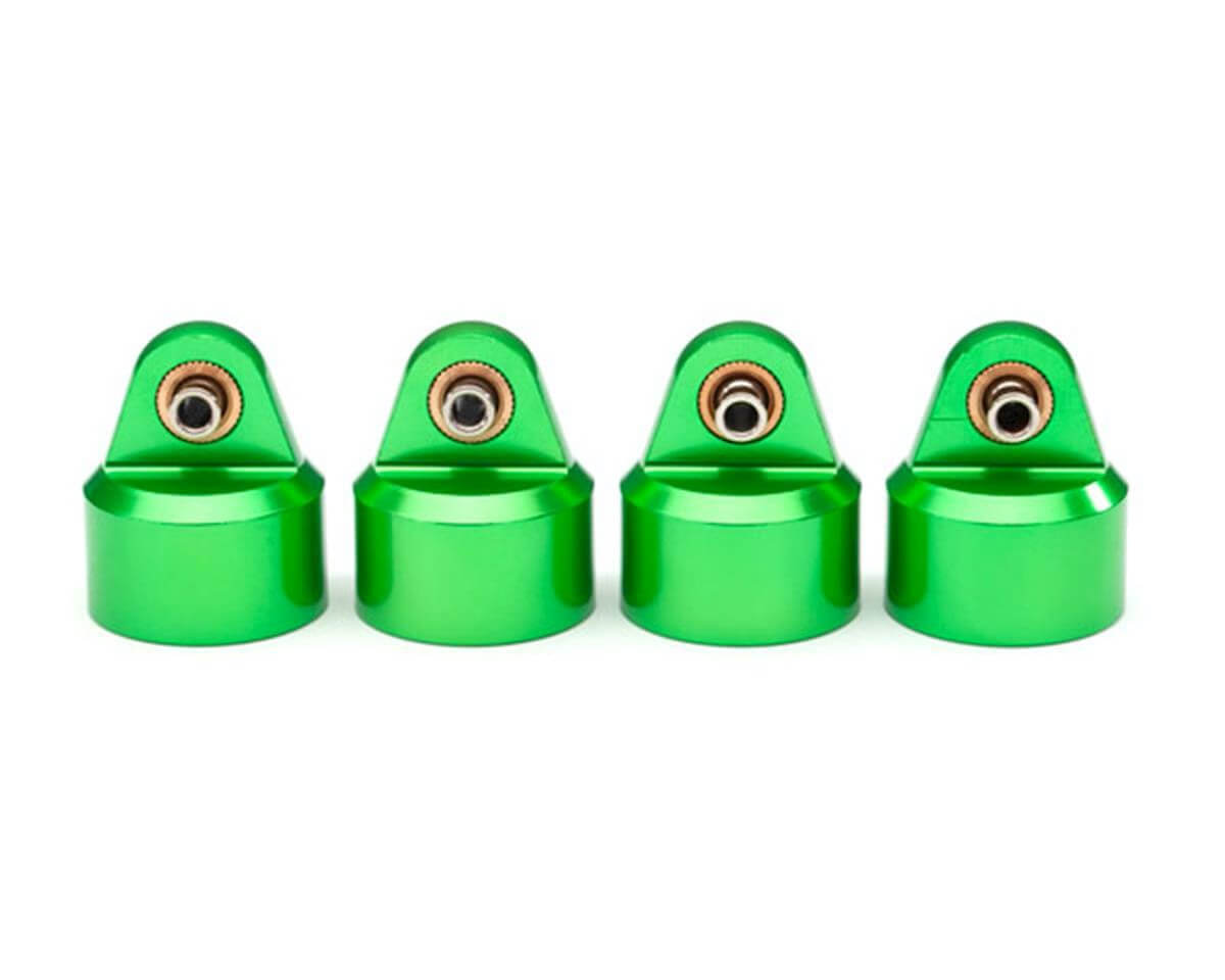 4 Bouchons pour Amortisseurs Alu vert GT-Maxx - Traxxas 8964G