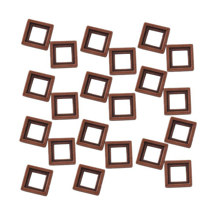 Encadrements Sabord 11x11mm x 7 pièces - Occre 17008