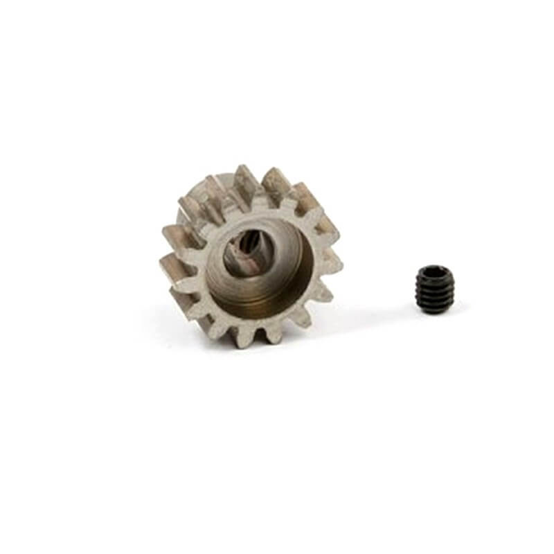 Pignon moteur Acier module M1.0 15T diamètre 5mm voiture 1/8