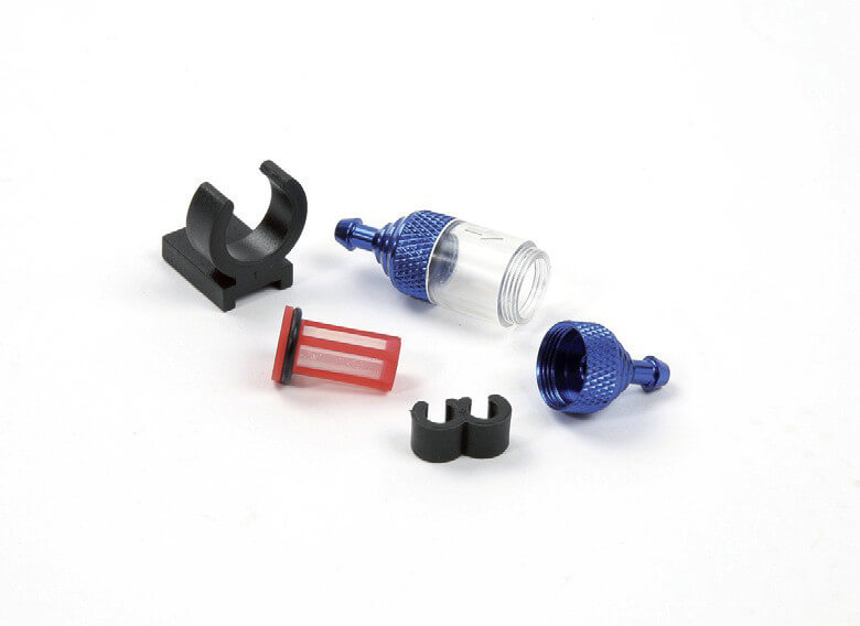 Filtre à carburant transparent - bleue