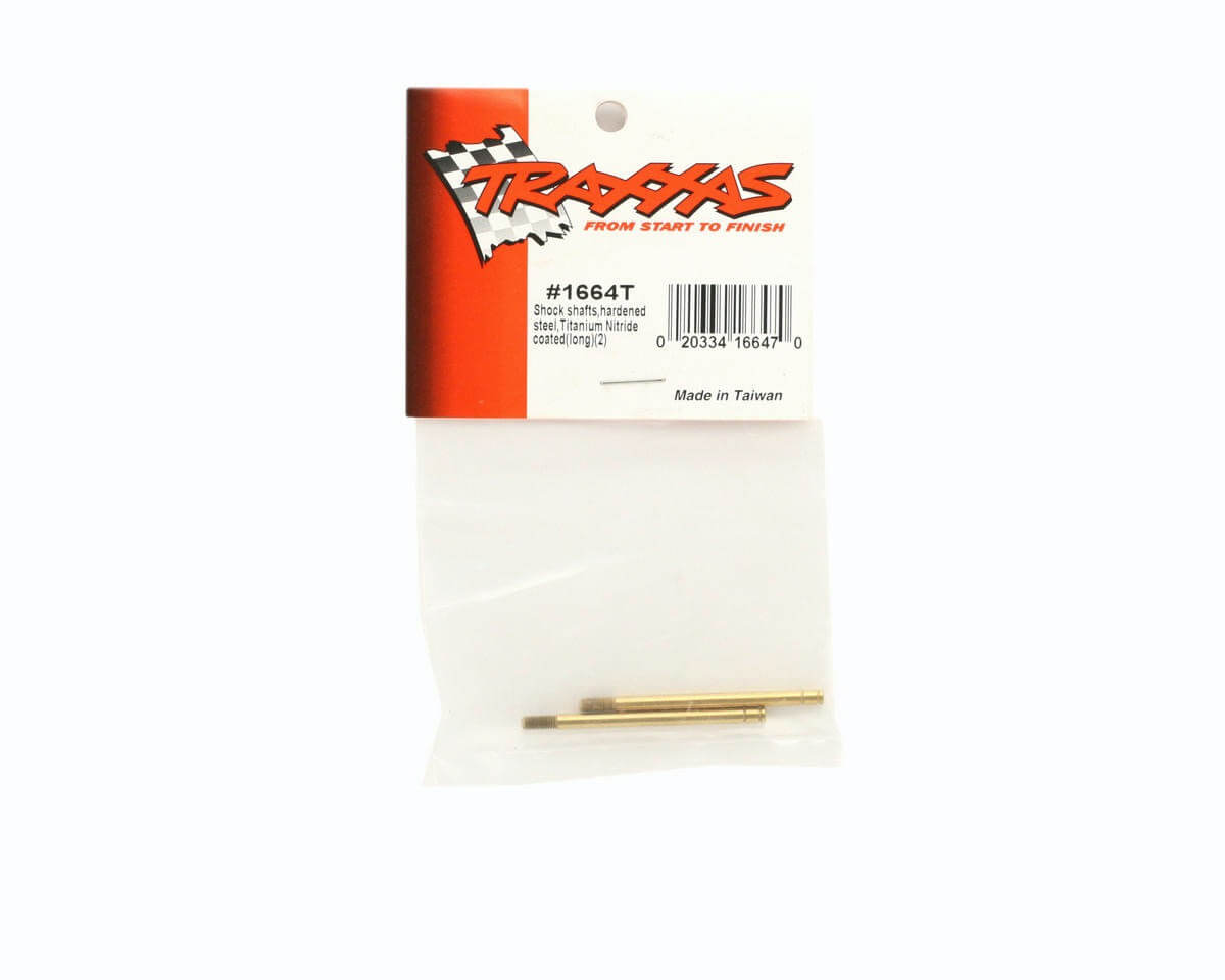 2 Tiges d'amortisseurs acier Titane -Traxxas 1664T