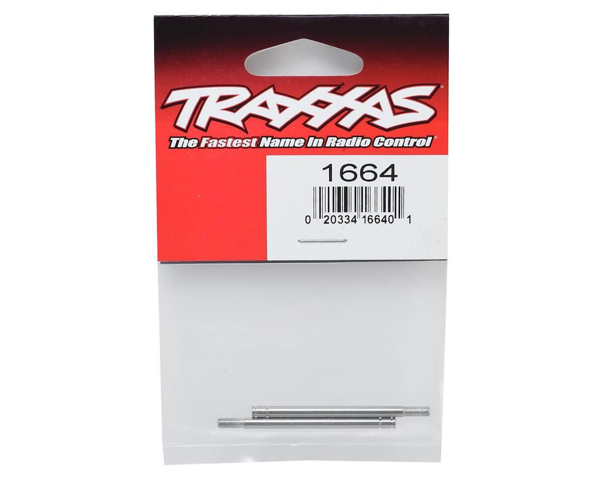 2 Tiges d'amortisseurs acier chrome - Traxxas 1664