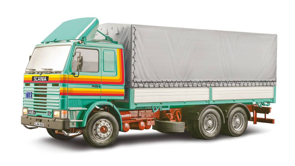 Maquette camion Scania 142H 6x2 Bâché - I90762