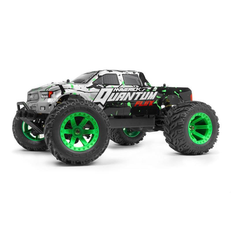 Carrosserie peinte Argent/vert Quantum MT 1/10 - Maverick MV150174